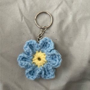 Crochet flower 🌸 keychain 🔑
